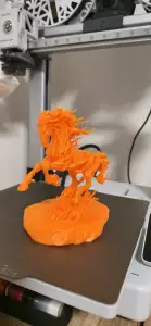 burning horse