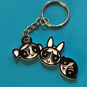 Keychain The Cartoon PowerPuff Girls