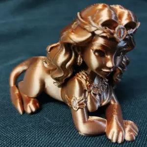 Sphinx Riddle Woman Lion Body Guardian Statue