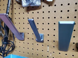 Large Angled Pegboard Tape Holder