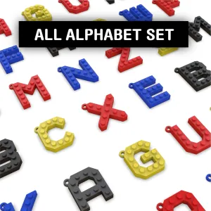 LEGO Keychain Set, Full Alphabet Letter Keychain Party Pack