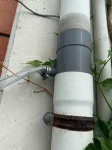 tubo grondaia recupero acqua piovana