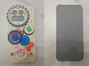 Mobile mechanical phone case - Clockwork power