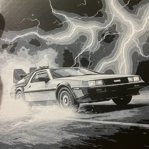 DeLorean DMC-12 Hueforge 200x200