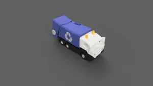 Modular Garbage Truck with Real Mechanisms