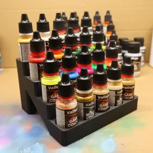 Vallejo/ArmyPainter Paint Shelf/Organizer (No Supports!)