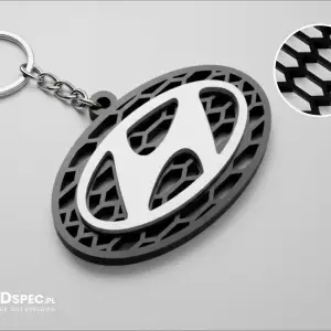hyundai honeycomb logo keychian