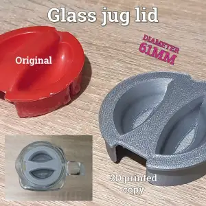 Glass jug lid