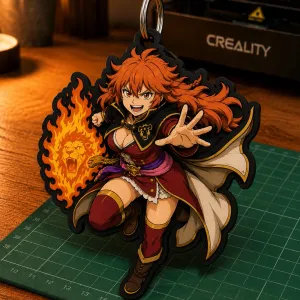 Llavero 3D Mereoleona Vermillion (Black Clover)