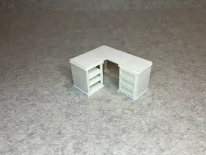 Dollhouse corner computer desk miniature
