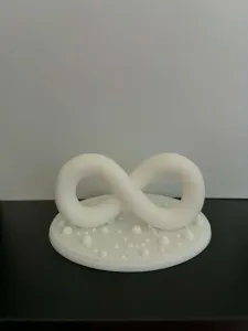 Infinity Loop Sculpture – Modern 3D Printed Decor