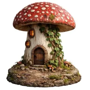 Amanita Mushroom house
