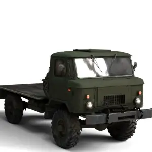 1966 GAZ-66A 3 Military Truck – Fully Rigged, Game Ready, Hi