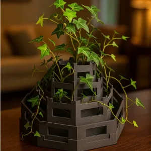 babel tower planter