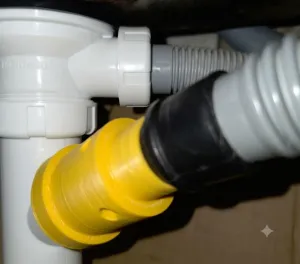 Adaptador de desagüe para lavadora Conector sifón fregadero