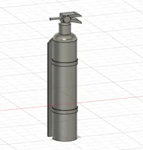 1/18 EXTINCTEUR A FEU MURAL / WALL FIRE EXTINGUISHER