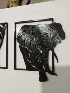 Elefant. Wall panel