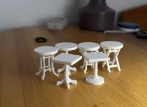 1:12 Scale Dollhouse Bistro Table Set