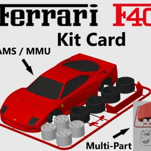 Ferrari F40 Kit Card