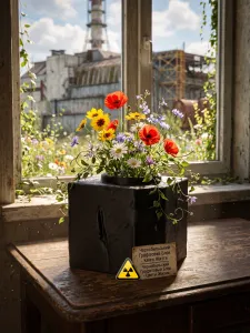 CHERNOBYL GRAPHITE BLOCK V2 / ART, POT, PENCIL HOLDER