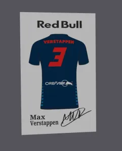 Red Bull Max Verstappen Jersey Display