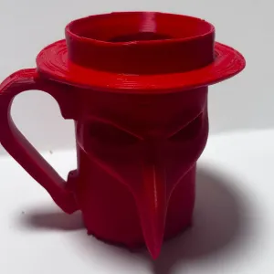 Halloween plague doctor mug