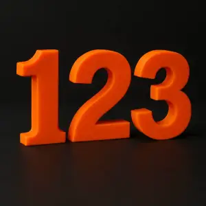 3D PRINTABLE NUMBERS