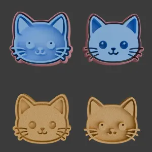 Cute Kitty Cat Cookie Cutter