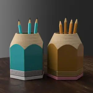 Pencil Shaped Desk Organizer