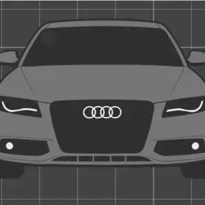 Car Keychain - Audi A4 (gen. B8)