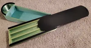 Flip open pencil case