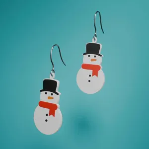 Mini Snowman Earrings | Christmas Earrings Series | CFS