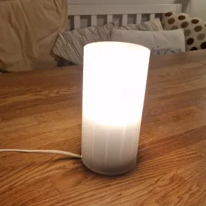 Minimalist Cylinder Light Diffuser for Open Lamp Bases