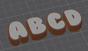 Charm ABCD doble color