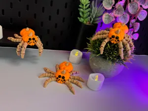 Articulated Pumpkin Spider