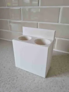 Toothbrush and paste holder (for Campervan or Motorhome)