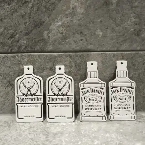Liquor Bottle Christmas Ornaments – Jäger & Jack Set