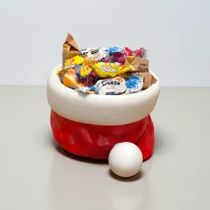 Santa Hat Bowl: Festive Candy and Trinket Holder