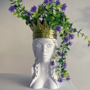 QUEEN BUST PLANTER