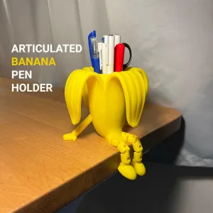 Articulated Banana Pen Holder
