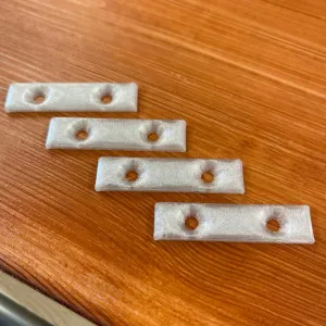 Fixing bar. 50 x 12 mm, 4 mm countersunk screws