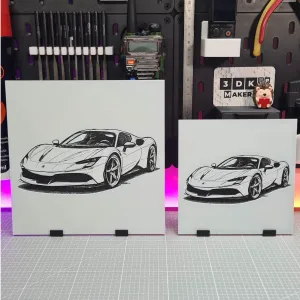 Ferrari SF90 – Hueforge – 3 Colors