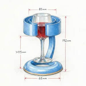 Chilled Wine Glass Holder – The Frosty Throne Your Drink Des