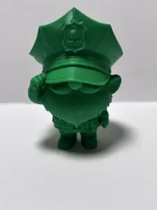 Animated police man figurine