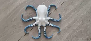 Articulated flexi octopus print in place