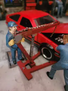 1/24 SUPPORT A MOTEUR (CHEVRE MOTEUR) / ENGINE CRANE