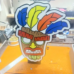 Crash Bandicoot Aku Aku Mask Lightbox