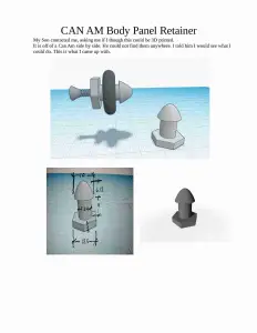 CAN AM Body Fastener