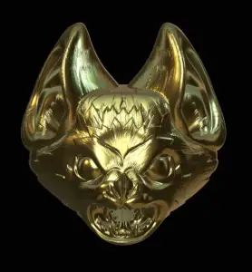 Bat Head Medallion