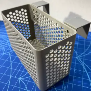 Storage Bin Clip-On Hex Mesh 105X225X150 , hooks up to 40mm